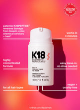 Load image into Gallery viewer, K18 full-size leave-in molecular repair hair mask